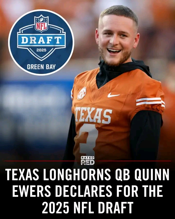 Texas Longhorns quarterback Quinn Ewers has officially declared for the 2025 NFL Draft, closing out a historic three-year career in Austin……