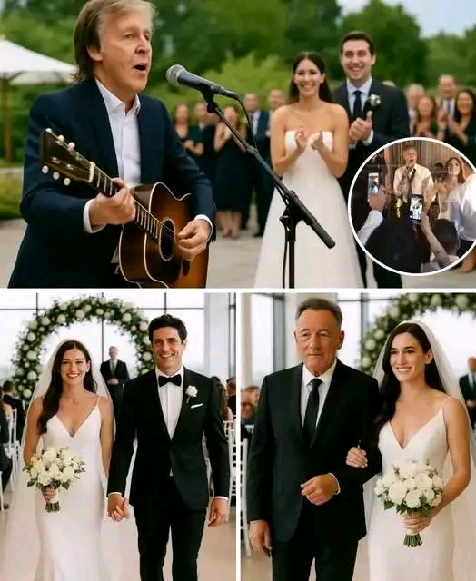 GOOD NEWS: Surprise Wedding Serenade! Bruce Springsteen’s daughter, Jessica Rae Springsteen, stunned fans with a secret wedding to longtime love Lorenzo de Luca — but the biggest surprise came during the reception. As guests clinked glasses and wiped away happy tears, Sir Paul McCartney took the stage and belted out “I Saw Her Standing There” just for the newlyweds. The room fell silent and……WATCH VIDEO